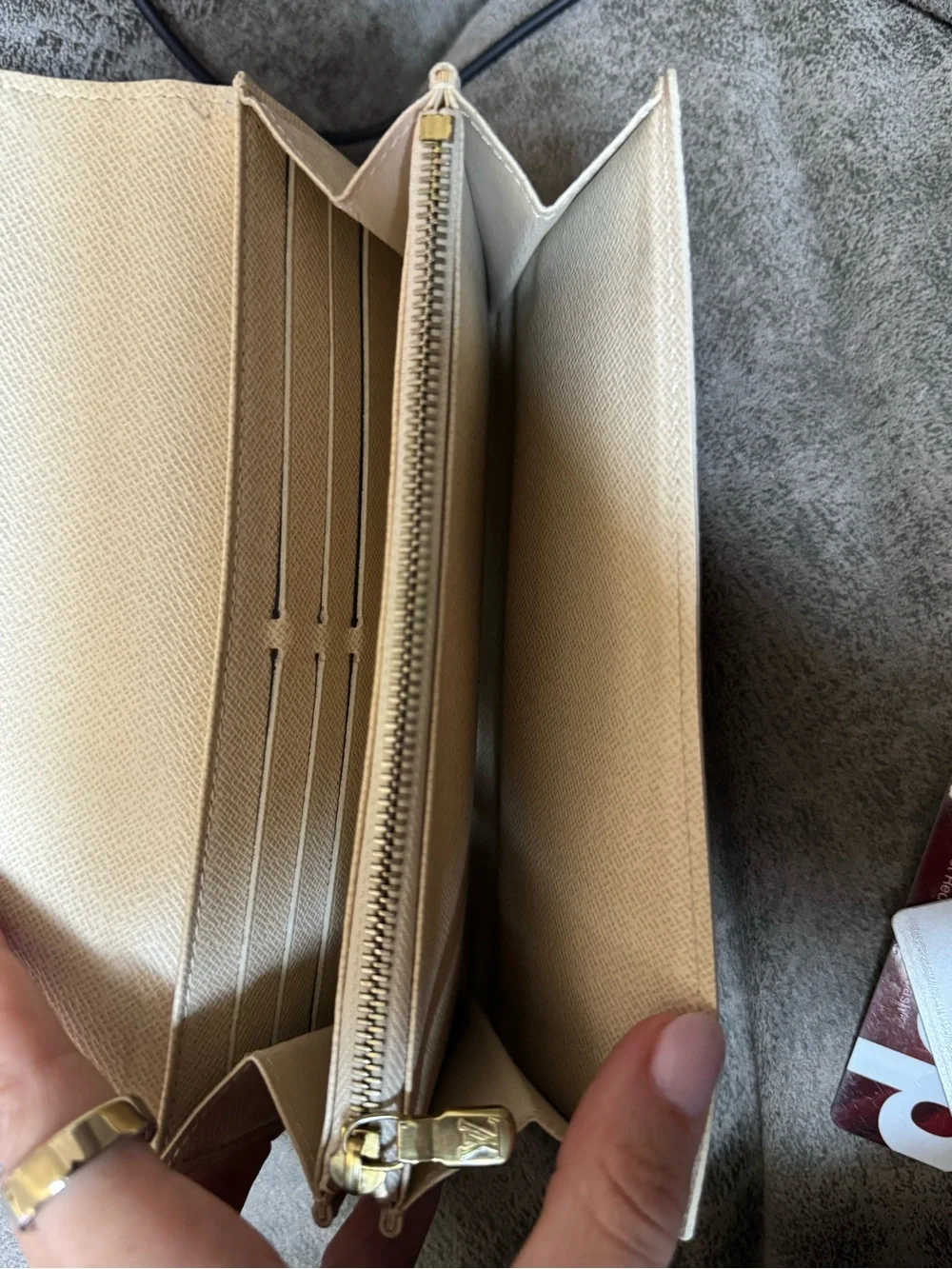 Authentic Louis Vuitton Damier Azur Sarah Wallet
